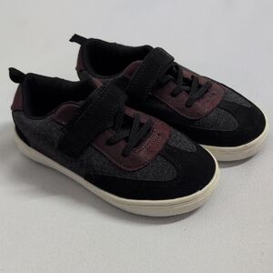 Carter's Black and Burgundy Kid Sneakers